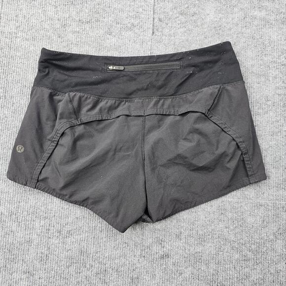 Lululemon Speed Up Shorts Womens 4 Black Running Lined Athletic Athleisure Run - Picture 4 of 7